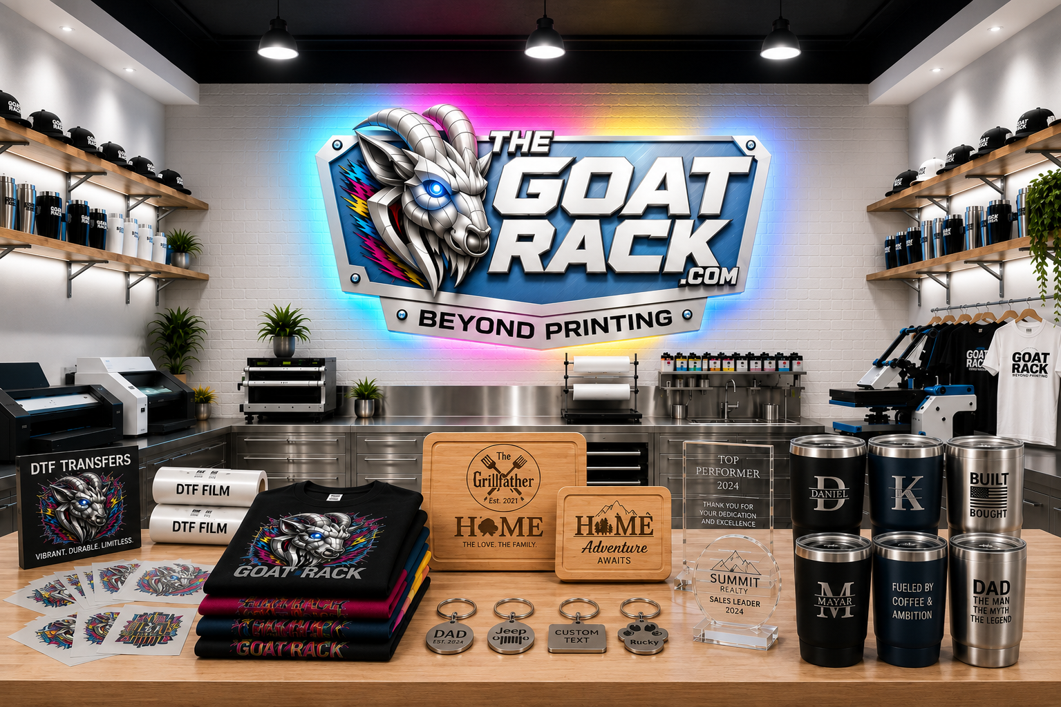 The Goat Rack Beyond Printing Homepage
